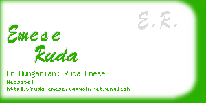 emese ruda business card